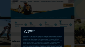 What Probtp.com website looked like in 2021 (2 years ago)