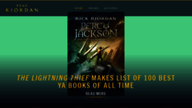 What Percyjacksonbooks.com website looked like in 2021 (2 years ago)