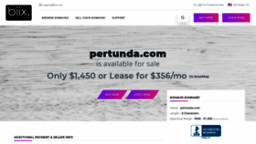 What Pertunda.com website looked like in 2021 (2 years ago)