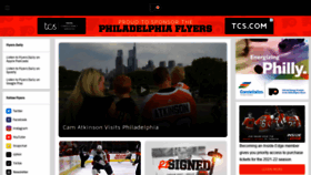 What Philadelphiaflyers.com website looked like in 2021 (2 years ago)