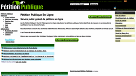 What Petitionpublique.fr website looked like in 2021 (2 years ago)