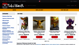 What Pokevault.com website looked like in 2021 (2 years ago)
