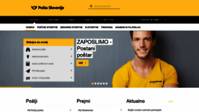 What Posta.si website looked like in 2021 (5 years ago)