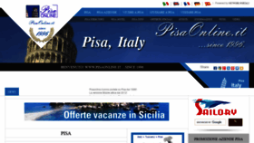 What Pisaonline.it website looked like in 2021 (3 years ago)