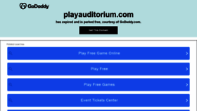 What Playauditorium.com website looked like in 2021 (2 years ago)