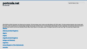 What Portcode.net website looked like in 2021 (3 years ago)