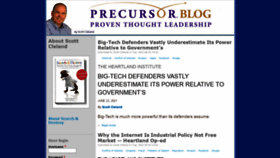 What Precursorblog.com website looked like in 2021 (2 years ago)