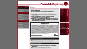 What Presseclub-magdeburg.de website looked like in 2021 (2 years ago)
