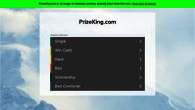 What Prizeking.com website looked like in 2021 (2 years ago)