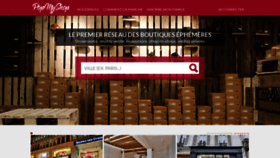 What Popmyshop.fr website looked like in 2021 (2 years ago)