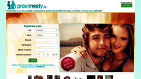 What Proximeety.es website looked like in 2021 (2 years ago)