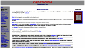What Puzzlexpress.com website looked like in 2021 (2 years ago)