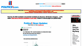 What Politics1.com website looked like in 2021 (2 years ago)