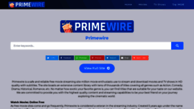 What Primewire.mx website looked like in 2021 (2 years ago)
