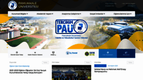 What Pamukkale.edu.tr website looked like in 2021 (2 years ago)