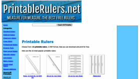 What Printablerulers.net website looked like in 2021 (2 years ago)