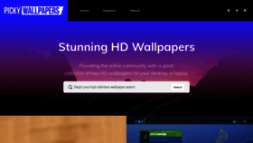 What Pickywallpapers.com website looked like in 2021 (2 years ago)