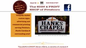 What Pittsborosigns.com website looked like in 2021 (2 years ago)