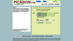 What Picasion.com website looked like in 2021 (2 years ago)