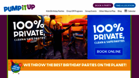 What Pumpitupparty.com website looked like in 2021 (2 years ago)