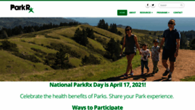 What Parkrx.org website looked like in 2021 (2 years ago)