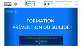 What Preventionsuicide.be website looked like in 2021 (2 years ago)