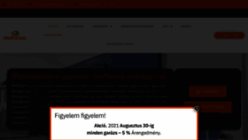 What Profimobilgarazs.hu website looked like in 2021 (2 years ago)
