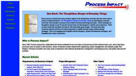 What Processimpact.com website looked like in 2021 (2 years ago)