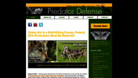 What Predatordefense.org website looked like in 2021 (2 years ago)