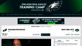 What Philadelphiaeagles.com website looked like in 2021 (2 years ago)