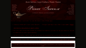 What Princeincense.com website looked like in 2021 (2 years ago)