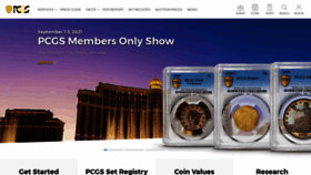 What Pcgs.com website looked like in 2021 (2 years ago)