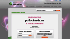 What Putlocker-is.ws website looked like in 2021 (2 years ago)