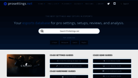 What Prosettings.net website looked like in 2021 (2 years ago)