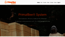 What Primalbee.com website looked like in 2021 (2 years ago)