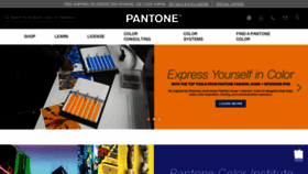 What Pantone.com website looked like in 2021 (2 years ago)