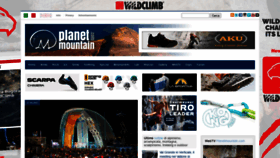 What Planetmountain.com website looked like in 2021 (2 years ago)
