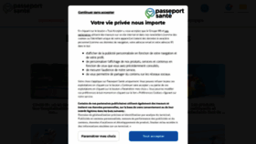 What Passeportsante.net website looked like in 2021 (2 years ago)