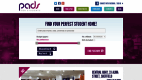 What Padsforstudents.co.uk website looked like in 2021 (2 years ago)