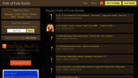 What Path-of-exile-builds.com website looked like in 2021 (2 years ago)