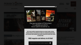 What Persecution.org website looked like in 2021 (2 years ago)