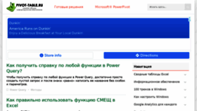 What Pivot-table.ru website looked like in 2021 (2 years ago)