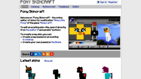 What Ponyskincraft.com website looked like in 2021 (2 years ago)