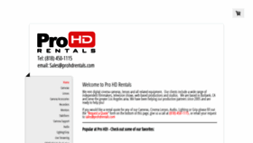 What Prohdrentals.com website looked like in 2021 (2 years ago)
