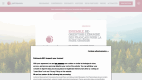 What Patrimonia.fr website looked like in 2021 (2 years ago)