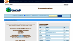 What Proggnosis.com website looked like in 2021 (2 years ago)