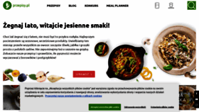 What Przepisy.pl website looked like in 2021 (4 years ago)