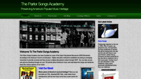 What Parlorsongs.com website looked like in 2021 (2 years ago)