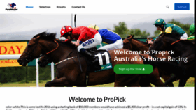 What Propick.com.au website looked like in 2021 (2 years ago)