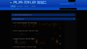 What Playerup.com website looked like in 2021 (2 years ago)